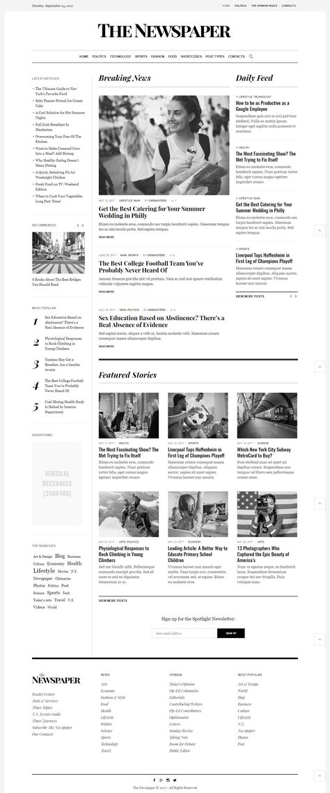 Newspaper Website Design Inspiration, Online Newspaper Design, Journalism Website Design, News Blog Website Design, Newspaper Instagram Feed, Online Newsletter Design, Journal Website Design, About The Author Page Design, News Letter Layout