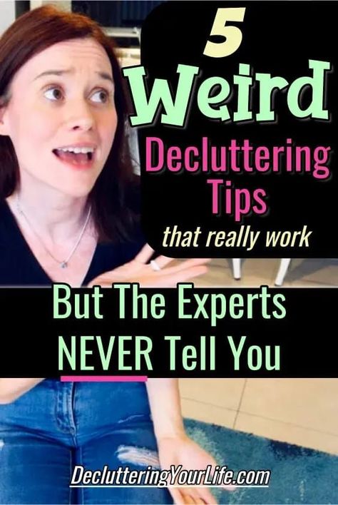 Kinda Weird Decluttering Tips The Experts Don't Tell Us Downsizing House, Easy House Cleaning, Declutter Checklist, Getting Organized At Home, Decluttering Inspiration, Clutter Control, Declutter Home, Declutter Challenge, Decluttering Tips