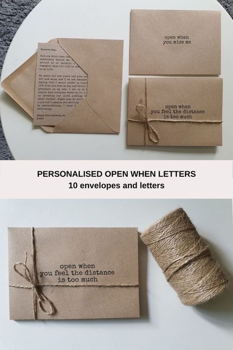 Letter Ideas For Boyfriend, Love Letter Ideas, Diy Gifts Paper, Open When Envelopes, Open When Letters, Letter Ideas, طابع بريدي, Pen Pal Letters