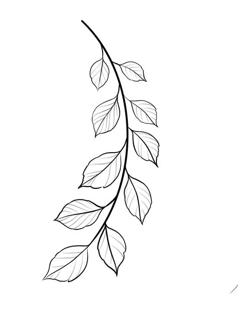 Vine Drawing Simple, Simple Vine Drawing, Floral Vine Drawing, Vines Drawing Simple, Vines Drawing, Blatt Tattoos, Vine Drawing, Traditional Tattoo Designs, Arte Aesthetic