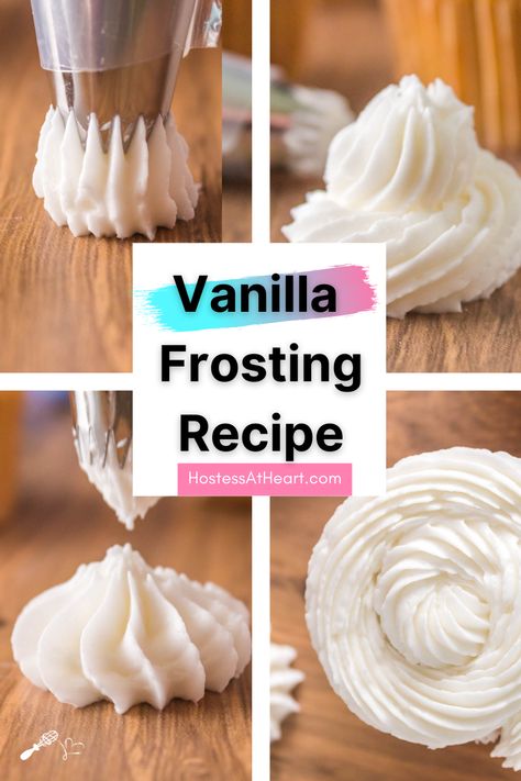 Betty Crocker Vanilla Frosting Recipe, Betty Crocker Frosting, Honey Bun Cake Recipe, Vanilla Frosting For Cupcakes, Bun Cake Recipe, Vanilla Icing Recipe, Vanilla Frosting Recipe, Easy Vanilla Frosting, Homemade Frosting Recipes