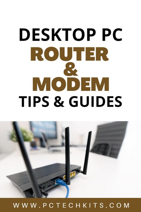 Desktop PC Router and Modem Tips  Guides Computer Router, Internet Router, Pc Accessories, Modem Router, High Technology, Modems, Internet Access, Desktop Pc, Router