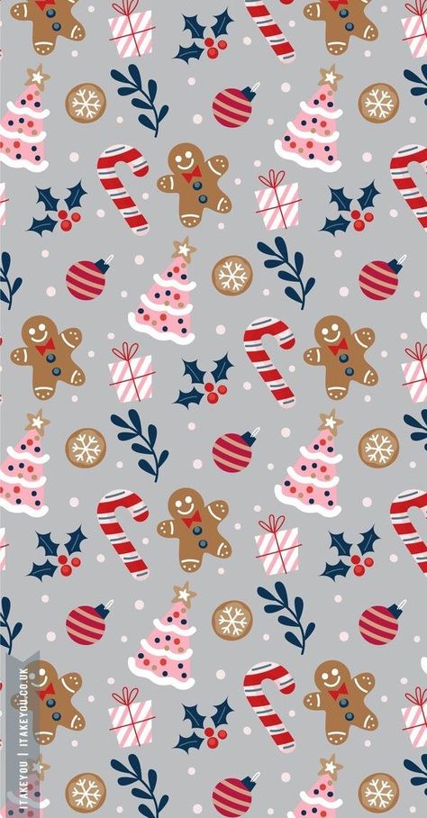 Christmas Wallpaper Gingerbread, Cute Christmas Backgrounds, Christmas Wallpaper Ipad, Christmas Wallpaper Iphone, Holiday Iphone Wallpaper, Winter Wallpapers, Christmas Wallpaper Iphone Cute, Christmas Backgrounds, Wallpaper Christmas