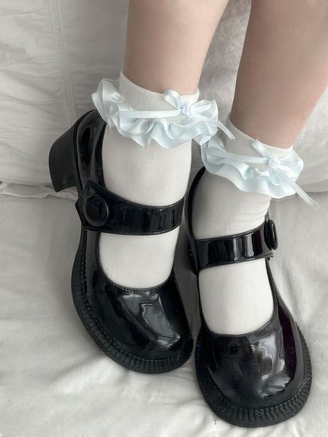 This price is for a pair of socks only. Ruffle Socks With Boots, Socks With Frills, Cute Socks Ankle, Frilly Socks And Heels, Socks With Ruffles, Ruffle Sock, Frill Socks, Magic Clothes, Pretty Socks