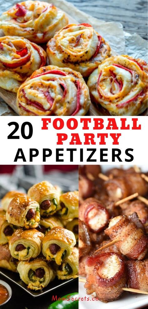 Football Party Appetizers, Superbowl Food Appetizers, Football Food Appetizers, Football Appetizers, Football Party Foods, Bowl Party Food, Superbowl Appetizers, Football Snacks, Football Party Food