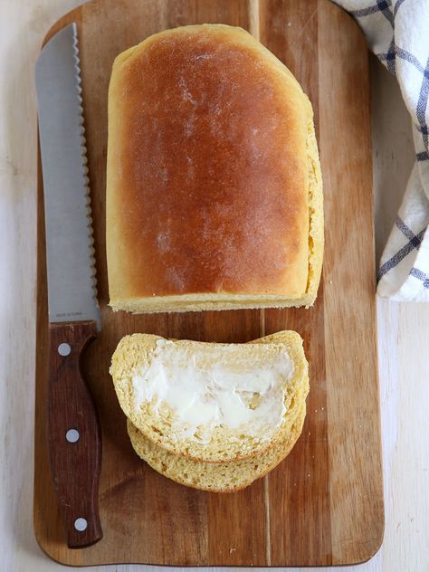 Yeasted Honey Cornbread | Red Star Yeast Cornbread Loaf, Red Star Yeast, Completely Delicious, Honey Cornbread, A Loaf Of Bread, Yeast Breads, Loaf Of Bread, Yeast Bread, Bread Machine Recipes