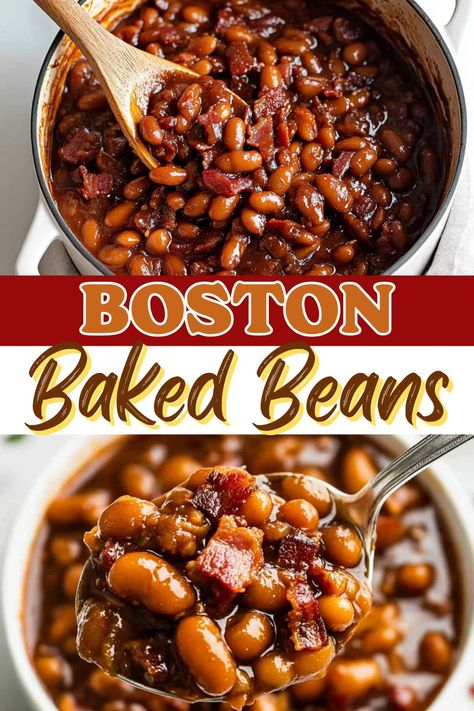 Boston Baked Beans Recipe, Crockpot Baked Beans, Baked Beans Recipe, Boston Baked Beans, Baked Bean Recipes, Easy Slow Cooker Recipes, Beans Recipe, Easy Slow Cooker, Recipe For Mom