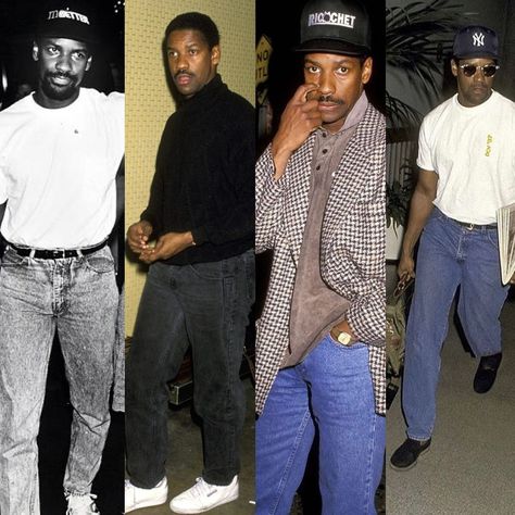 𝟡𝟘𝕤/𝟘𝟘𝕤.𝕙𝕚𝕤𝕥𝕠𝕣𝕪 🎉 on Instagram: “Happy birthday to Denzel Washington 🎂🎉🎁💙🎈 #denzelwashington #hbd #90s #90sera #90sfashion” Black 90s Fashion Men, Denzel Washington Style, Denzel Washington 90s, Young Denzel Washington, 90s Dad Fashion, 90s Men Outfits, 90s Black Men Fashion, 90s Fine, 90s Black Men