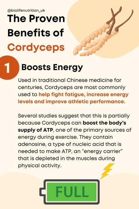 Cordyceps is known as the energy mushroom and it does what it promises 🍄 If you're tired of feeling exhausted and coffee isn't doing its job why not try cordyceps mushroom? We promise it won't disappoint 👉To get your hands on the most powerful and potent cordyceps mushrooms in the UK visit www.biolifenutrition.co.uk Cordyceps Benefits, Cordyceps Mushroom, Mushroom Benefits, Nucleic Acid, Increase Energy Levels, Healthy Lifestyle Food, Energy Use, Traditional Chinese Medicine, Energy Sources