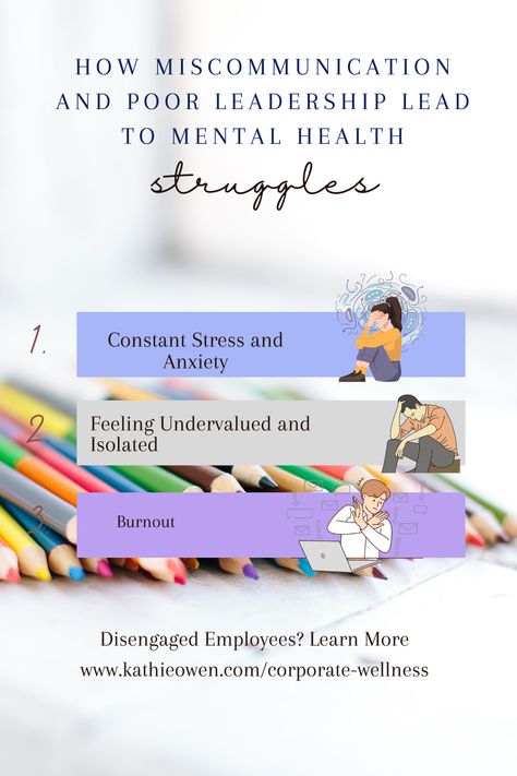 Discover how poor communication and ineffective leadership contribute to employee disengagement. 

This article explores real-world examples of miscommunication and leadership missteps, their impact on employee morale, and provides actionable strategies to boost engagement and create a motivated workforce.

#EmployeeEngagement #LeadershipSkills #WorkplaceCommunication #CorporateWellness How To Boost Employee Morale, Poor Leadership, Disengaged Employee, Poor Communication, Reality Creation, Workplace Communication, Employee Morale, Leaving A Job, Employee Retention