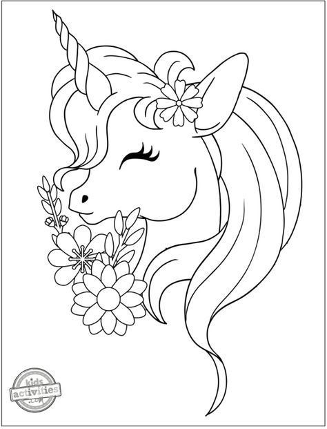 6 Amazing Unicorn Coloring Pages for Kids - Free to Download & Print! Unicorn Pictures To Color, Unicorn Coloring Pages For Kids, Kids Printable Coloring Pages, Free Kids Coloring Pages, Adults Coloring, Unicorn Printables, Colouring Sheets, Unicorn Coloring, Unicorn Pictures