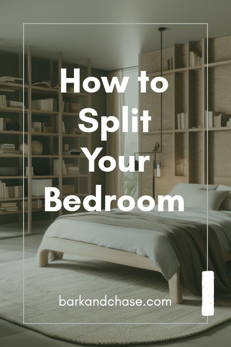 Thinking about transforming a single bedroom into two spaces? Discover clever ideas on how to divide a bedroom into two rooms effortlessly! From adding stylish dividers and curtains to utilizing multifunctional furniture that can adapt to your space, you’ll be inspired to create an efficient living arrangement without a complete remodel. Maximize your space while keeping it cozy. Whether you're a growing family or just need extra privacy, these simple yet effective tips will change how you look at room layouts forever! Weird Room Layout Bedrooms, Dividing Bonus Room Into Two Rooms, Room Divider Ideas Bedroom Master Suite, Room Sectioning Ideas, Temporary Bedroom Ideas, Turn Living Room Into Bedroom, Living Room Into Bedroom Convert, Split Bedroom Ideas, Divide A Bedroom Into Two