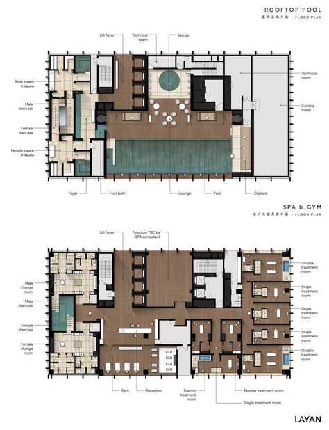 Hotel Spa Design Plan, Sauna Hotel Spa Design, Small Spa Floor Plan, Resort Lobby Plan, Spa Architecture Exterior, Spa And Wellness Center Floor Plan, Spa Layout Plan, Spa Center Plan, Small Spa Layout Design Floor Plans