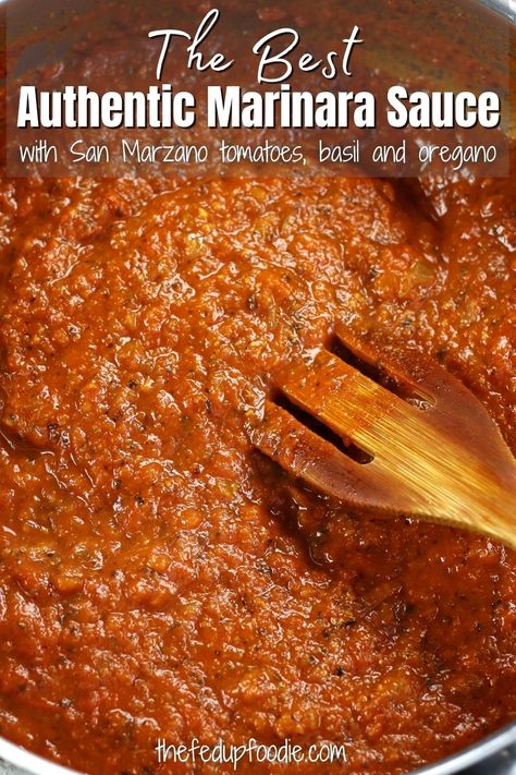 Marinara Meat Sauce Homemade, Light Marinara Sauce, Marina Sauce Recipe, Chunky Marinara Sauce Homemade, All Day Marinara Sauce, Thick Marinara Sauce, Maranera Sauce Sauce, Mariana Sauce Homemade, Traditional Marinara Sauce