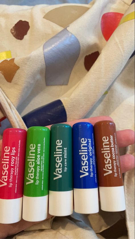 Vaseline Collection, Vaseline Chapstick, Lipbalm Vaseline, Vaseline Aesthetic, Vaseline Products, Vaseline Lip Care, Vaseline Lip Balm, A Love Language, Cute Lipstick