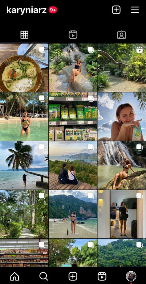 Insta Post Layout Design, Green Feed Aesthetic, Earthy Feed Instagram, Bali Feed Instagram, Travel Account Instagram, Pinterest Instagram Feed, Vacation Feed Instagram, Aesthetic Instagram Feed Travel, Earthy Instagram Aesthetic