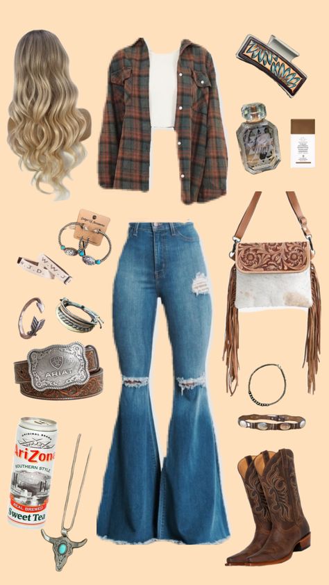 Country Western Outfits, Country Outfits Women, Cute Cowgirl Outfits, Casual Country Outfits, Cowgirl Style Outfits, Southern Outfits, Country Style Outfits, Western Wear Outfits, Cute Country Outfits