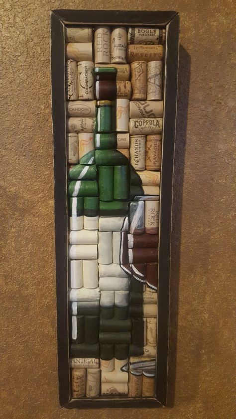 Cork Painting Ideas, Wine Cork Painting, Manualidades Con Corchos Ideas, Cork Art Projects, Ideas Con Corchos, Corchos Ideas, Cork Decorations, Cork Painting, Wine Cork Wall Decor