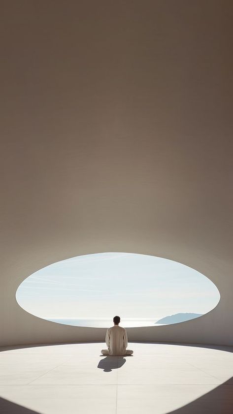 Meditation Architecture, Spritual Wallpapers, Men Doing Yoga, Spiritual Wallpaper Iphone, Meditation Man, Meditation Wallpaper, Zen Images, Spiritual Men, Wallpaper Iphone Minimalist