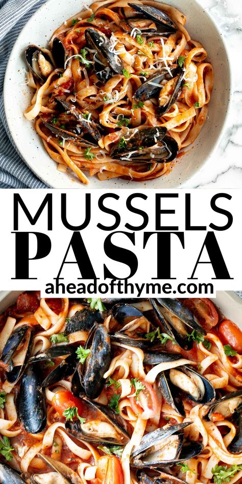 Mussels Recipe Pasta, Pasta In Tomato Sauce, Mussels Pasta, Curry Mussels, Favorite Pasta Recipes, Mussels Recipe, Seafood Pasta Recipes, Spaghetti Noodles, Pasta Lover