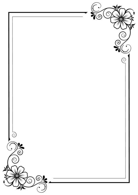 Ornamental Frame Design, Artistic Borders Design, Coner Boder Design, Paper Corner Designs, Free Printable Borders For Paper, Corner Designs Drawing, Border Background Frames, Arabic Border Design, Border Png Design