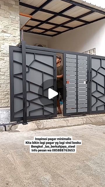 Metal Sliding Gates Design, Sliding Steel Doors, Sliding Gates Ideas, Welding Gates Design, Steel Doors Design, Main Gate Sliding Design, Sliding Gates Design Modern, Modern Iron Gate Designs Front Entry, Metal Gates Design Modern