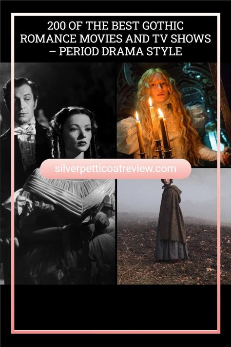 Spooktacular! We've found the best of the best Gothic Romance Movies and TV Shows for you. From Jane Eyre to Phantom of the Opera and more, these are some ghoulishly good TV shows and movies that will satisfy all your spooky needs this season. For those who love period dramas or just want something fun with a touch of romance, there's something here for everyone. Happy haunting! Romance Movies To Watch, Good Tv Shows, Gothic Movies, Byronic Hero, Gothic Stories, Gothic Elements, Romance Film, Gothic Novel, Spooky Movies