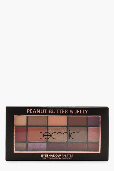 boohoo Technic 15 Shade Eyeshadow Palette -  ad, cosmetics, makeup, beauty Technic Eyeshadow Palette, Technic Makeup, Makeup Shades, Eye Makeup Tips, Makeup Foundation, Permanent Makeup, Natural Minerals, Makeup Case, Makeup Vanity