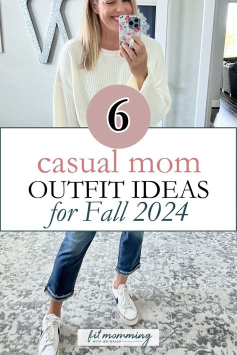 Looking for Mom Style Inspiration for Fall 2024? This collection of Casual Mom Outfits showcases versatile pieces that fit seamlessly into your wardrobe. From cozy sweaters to stylish jeans, these Women's Style essentials will help you stay fashionable while managing a busy lifestyle. Get inspired to refresh your fall wardrobe with these trendy ideas. 180lbs Women Outfit, Fall Mom Style 2024, Fall Fashion Mom Casual, 2024 Fall Mom Outfits, Fall Outfits Mom 2024, Fall 2024 Mom Outfits, Mom Outfits Fall 2024, 2024 Mom Style, Parents Weekend Outfit For Mom