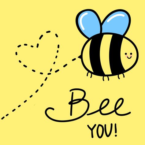 Simple Bee Painting Ideas, Bee Happy Painting, Bee Canvas Painting Easy, How To Draw A Bumble Bee, Bee Drawing Simple Cute, Cute Honey Bee Drawing, Cute Bee Painting, Bee Canvas Painting, Bee Painting Simple