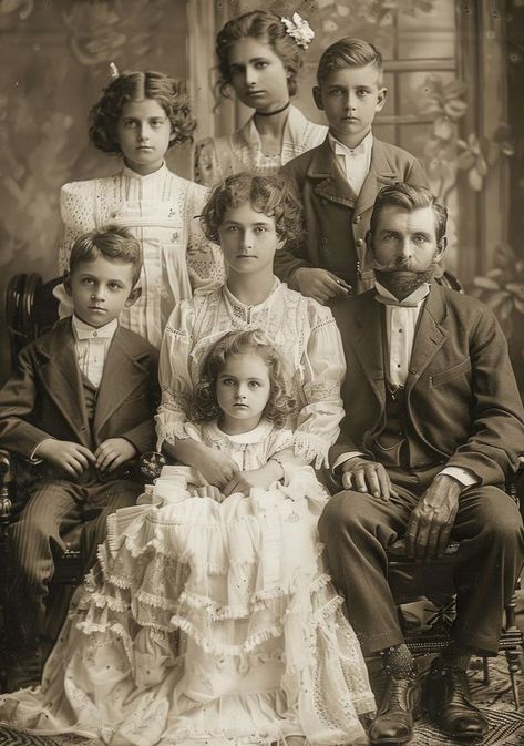 Free Clipart, Printable Paper, Sublimations, More! (Personal & Commercial) | Facebook Victorian Family Portraits Photography, Printing Pictures Ideas, Traditional Family Portraits, Old History Photos, Nostalgic Clothes, Black And White Old Photos, Old Family Portraits, Photography 19th Century, 1800s England