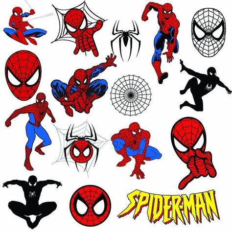 Spiderman Prints, Spiderman Printables, Spiderman Png, Spiderman Stickers, Superman Characters, Spiderman Spiderman, Spiderman Svg, ليلو وستيتش, Spiderman Logo