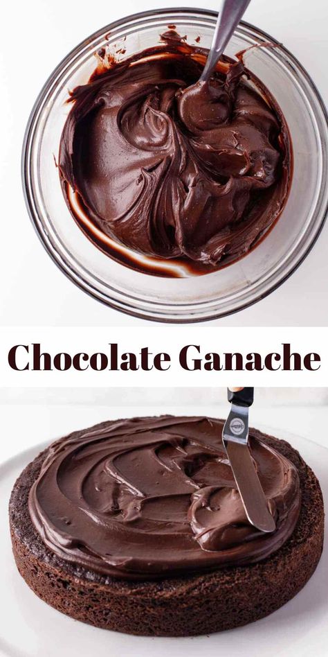 Chocolate Chip Ganache Recipe, Chocolate Ganache For Cookies, Ganache With Chocolate Chips, Soft Ganache Filling, Diy Chocolate Ganache, Ganache Filling For Cupcakes, How To Make Ganache Filling, Cake Frosting Recipe Chocolate, Chocolate Decorating Icing