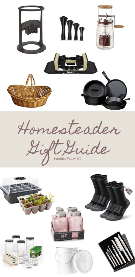 Homestead Gifts For Men, Gifts For The Homesteader, Christmas Gifts For Homesteaders, Homemaking Gifts, Homesteading Gift Ideas, Best Gifts For Homesteaders, Homesteading Christmas Gifts, Homestead Gift Ideas, Gifts For Homesteaders