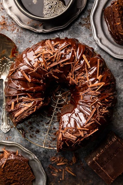 Baker By Nature, Amazing Chocolate Cake Recipe, Chocolate Bundt, Chocolate Pound Cake, Chocolate Bundt Cake, Decadent Chocolate Cake, Fudge Cake, Bundt Cakes Recipes, Chocolate Glaze