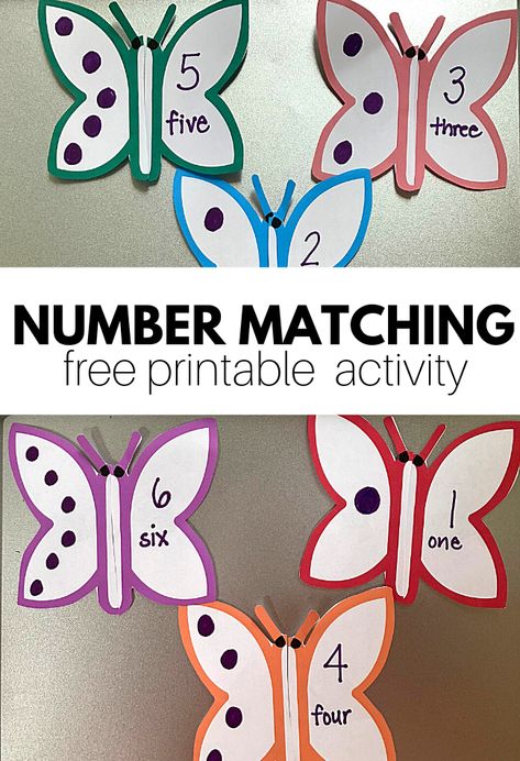 Letters & Numbers Archives - No Time For Flash Cards Butterfly Numbers Preschool, Butterfly Math Preschool, Butterfly Theme Preschool Activities, Insect Math Activities For Preschool, Butterfly Activity Preschool, Butterfly Activities For Kindergarten, Caterpillars And Butterflies Preschool, Number Matching Preschool, Butterfly Activities For Preschool