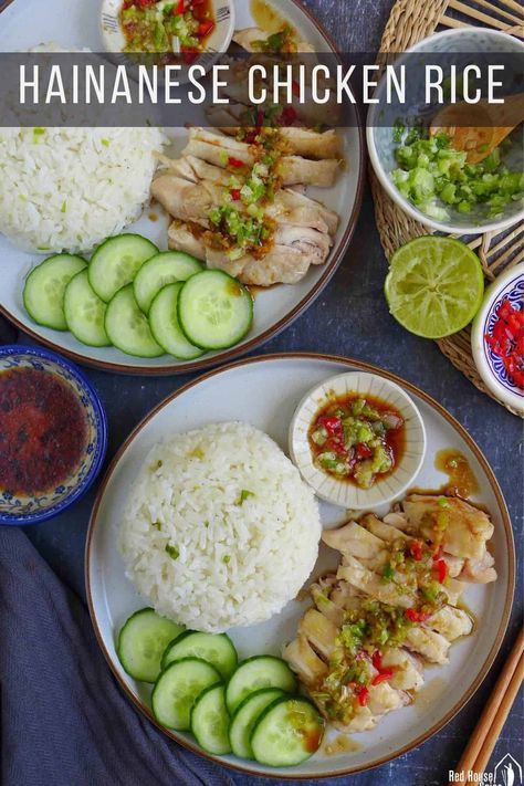 Hanan Chicken Rice, Taiwanese Chicken Rice, Instant Pot Recipes Vietnamese, Hainan Chicken Instant Pot, Easy Hainanese Chicken Rice, Hainanese Chicken Rice In Rice Cooker, Hainan Chicken Rice Recipe, Asian Chicken Instant Pot, One Pot Hainanese Chicken Rice