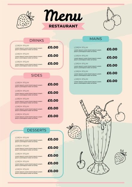 Diner Menu Ideas, Lorax Cupcakes, Y2k Images, Digital Restaurant, Menu Design Layout, Menu Sans Gluten, Menu Design Inspiration, Diner Menu, Ice Cream Menu