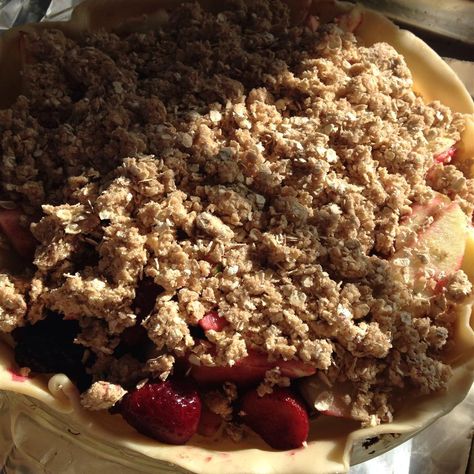 Dutch Apple Berry Pie Apple Berry Pie, Oatmeal Pie Crust, Tofu Paneer, Butter Tofu, Dutch Butter Cake, Berry Pie Recipe, Apple Berry, Manicotti Recipe, Butter Masala