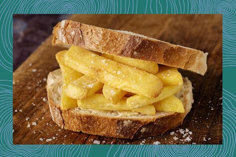 Why the Chip Butty May Be Your Next Great at-Home Snack Bob Evans Sausage Gravy, Bob Evans Recipes, Chip Butty, Bob Evans, British Dishes, Fish And Chip Shop, Waffle Fries, Fruit Roll, Fruit Roll Ups