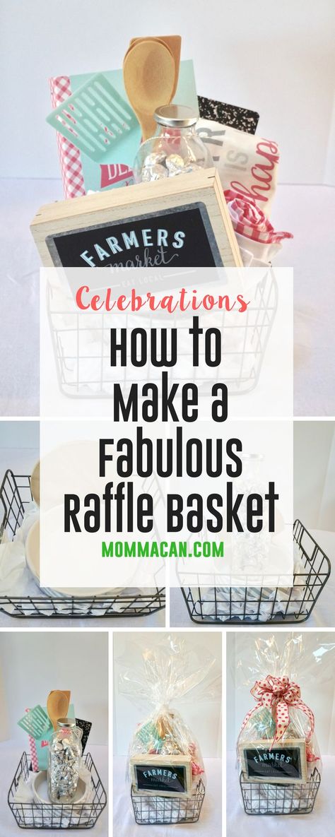 How To Make A Fabulous Raffle Basket. Easy steps to create a beautiful gift basket. #giftbasket Silent Auction Gift Basket Ideas, Raffle Gift Basket Ideas, Silent Auction Basket, Auction Gift Basket Ideas, Fundraiser Baskets, Silent Auction Baskets, Making A Gift Basket, Auction Basket, Raffle Basket