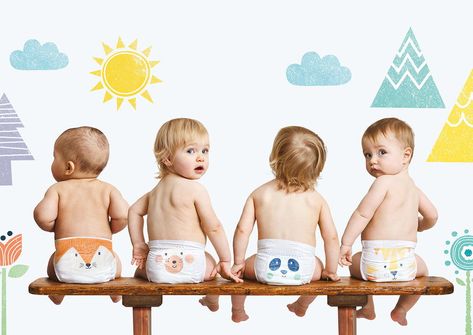 Your Baby Will Love These Eco-Friendly Nappies | Dieline - Design, Branding & Packaging Inspiration Baby Ads, Pvc Hose, Baby Products Packaging, Brand Character, Family Brand, Brand Creation, Nikko, Creative Ads, Cloth Diapers