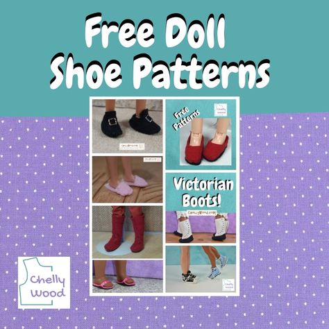 Doll Shoes Patterns Free, Doll Shoes Tutorial, Shoe Tutorial, Free Doll Clothes Patterns, Shoe Patterns, Free Printable Sewing Patterns, Doll Shoe Patterns, American Girl Diy, Sewing Barbie Clothes