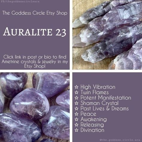 Auralite 23, Twin Flame, Past Life, Healing Properties, Crystal Jewelry, Stones And Crystals, Crystal Healing, Herbs, Healing