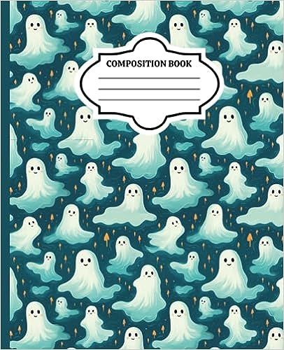 Cute Little Ghosts Composition Notebook: A College Ruled Composition Book for Students and Teachers: McDonagh-Pereira, Lauren: Amazon.com: Books Composition Note, Book For Students, Notes Templates, Book Cover Design Template, Binder Covers Printable, Cover Design Inspiration, Book Reading Journal, Pretty Stationery, Notebook Cover Design