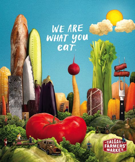 The Calgary Farmers’ Market is home to over 75 A... Travel Advertising Design, Grocery Ads, Farm Fresh Recipes, Food Retail, Sushi Art, Support Local Business, Food Poster Design, Guerilla Marketing, Fresh Market