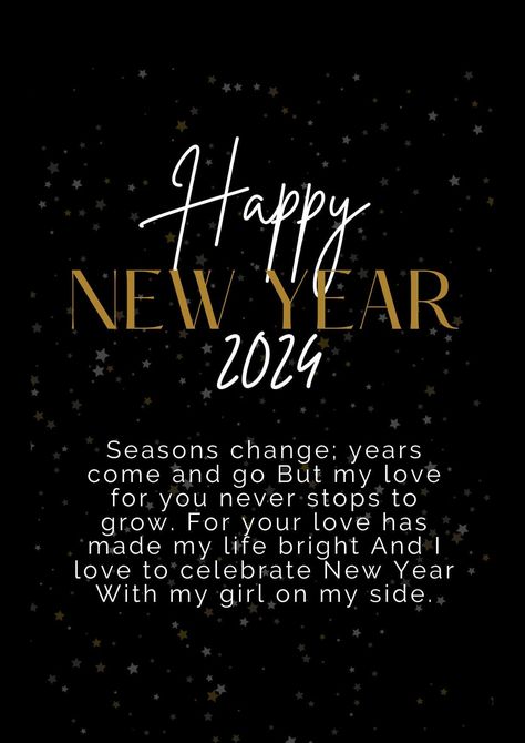 30 Happy New Year Love Poems for Her 2024 With Images - iPhone2Lovely Happy New Year 2024 My Love, Poems For Her, New Year Love, Happy New Year Love, Love Poem For Her, Anime Cover, Tender Embrace, Romantic Poems, Breakup Picture