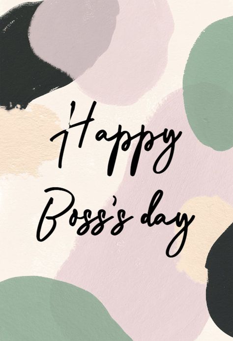 Painterly Shapes - Boss Day Card (Free) | Greetings Island Happy Bosses Day Images, Boss Day Memes, Boss Day Quotes, Boss Day Card, Happy Boss Day, Bosses Day Cards, National Bosses Day, Happy Boss, Secretary's Day