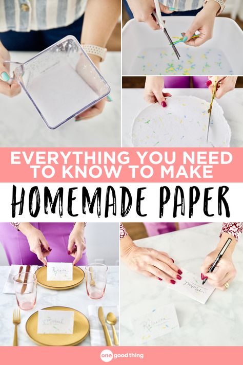 Making your own homemade paper is such a fun and surprisingly simple project! There are so many ways to use it when you’re done too! How To Make Your Own Paper Homemade, Paper Making Ideas Homemade, Make Own Paper, Easy Paper Making, Diy Paper Making Screen, Homemade Paper How To Make, How To Make Homemade Paper, Homemade Paper Crafts, How To Make Recycled Paper