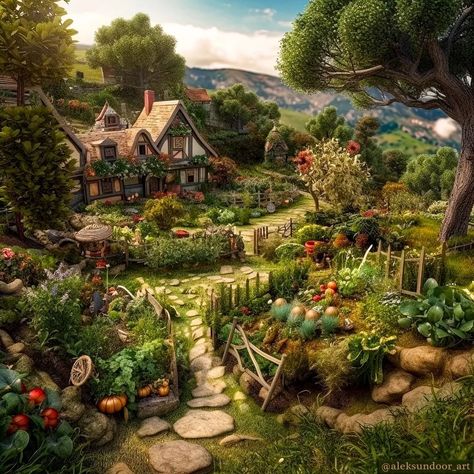 Fantasy Cottage, Fairytale House, Fairy Village, Fairytale Cottage, Fantasy Homes, Fantasy House, Fantasy City, Fantasy Places, Ladies And Gentlemen